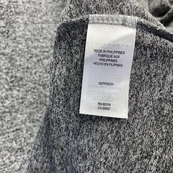 Lucky Brand Crewneck Long Sleeve Soft Knit Sweatshirt Women XS Gray Banded Hem - Picture 9 of 16